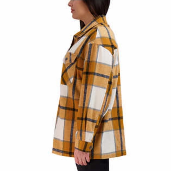 HFX Ladies' Shirt Jacket size S Yellow/Green - Picture 3 of 3